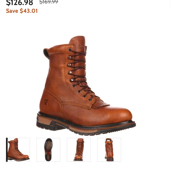 Rocky Original Ride Lacer Waterproof Western Boots for Men size 11 M - Picture 3 of 11